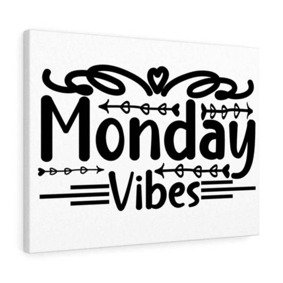 Inspirational Wall Art Monday Vibes Wall Art Motivation Wall Decor for Home Offi